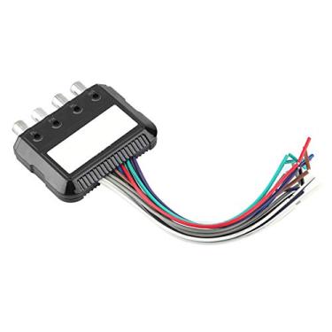 Imagem de Conversor de áudio para carro Conversor de áudio alto a baixo de 4 canais com fio de controle de amplificador de potência Subwoofer estéreo para carro durável para CD Rádio DVD