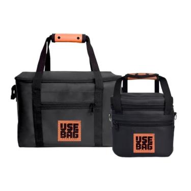 Imagem de Use Bag - Bolsa Térmica Cooler Impermeável e Bolsa de Organização com Alça Regulável para Marmitas e Bebidas - 7 Litros - Preta - Piqueniques, Viagens e Atividades ao Ar Livre