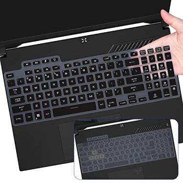 Imagem de 2 capas de teclado ASUS TUF para jogos 2024 2023 2022 F15 FX507 FX507VU / F17 FX707 / F16 FX607JV, Dash 15 F15 FX517, A16 FA607PV FA617NS 40,6 cm, A15 Película FA507NU / A17 FA707RM