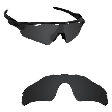 Imagem de Alphax Lentes de reposição polarizadas pretas Stealth para óculos de sol esportivos Oakley Radar EV Path OO9208