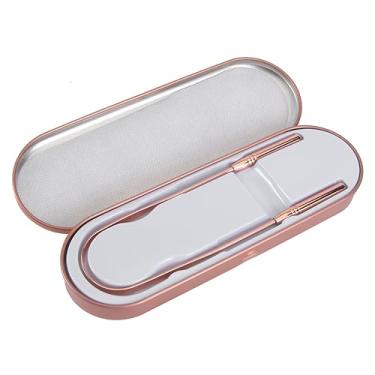 Imagem de Raspador de língua de cobre Exceart raspador dental de metal para eliminar mau hálito.