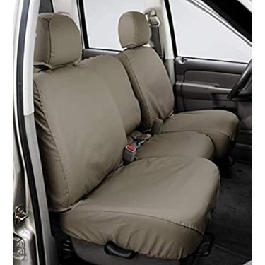 Imagem de Covercraft SeatSaver Capa de assento personalizada para modelos selecionados Chevrolet Silverado 1500/GMC Sierra 1500 - polialgodão (areia molhada)