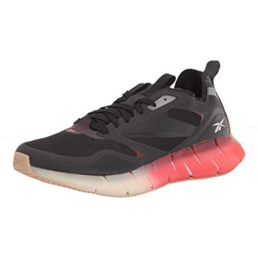 Imagem de Reebok Tênis masculino Zig Kinetica Horizon Cross Trainer, Preto/Marrom/Bege utilitário, 37