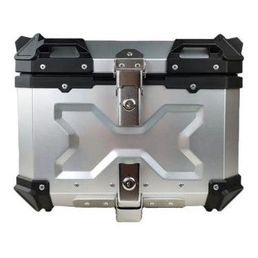 Imagem de Bau Moto Traseiro 45 Litros Universal Aluminio Anti-roubo Nf - TRONOS,