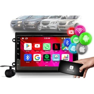 Imagem de Central Multimidia  Android E Carplay + Camera + Moldura Onix Joy Pris