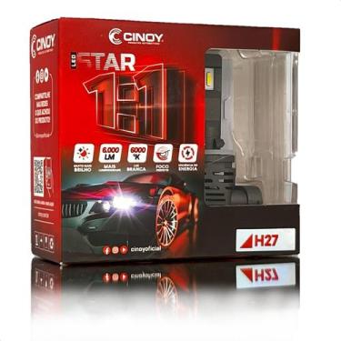 Imagem de Kit Lâmpada super Led Star Farol 6000 lumens 12v 24v H1 H3 H7 H8 H11 H