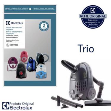 Imagem de Kit 3 Sacos Aspirador de Pó Electrolux Original - Trio (SBEON)