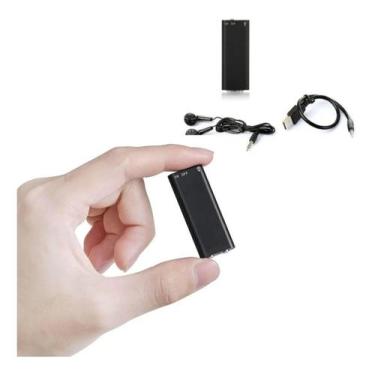 Imagem de Mini Gravador de Voz Espião 8gb - Micro Escuta Profissional - Mini Esc