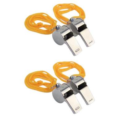 Imagem de Apito De Jogo Futebol Metal Sport 1Fit Kit C/4 Unidades - Western