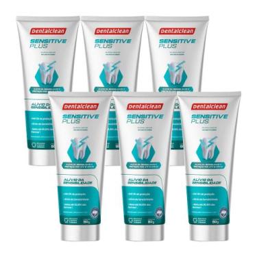 Imagem de Kit 6 Pasta de Dente Gel Dental Sensitive Plus 90g Creme Dental Sensív
