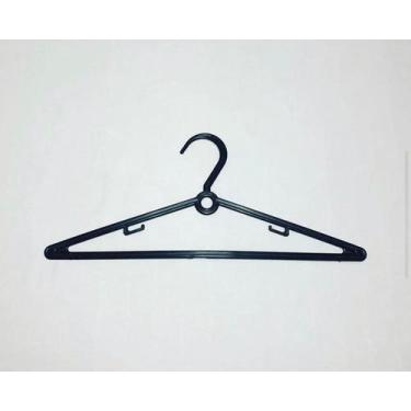 Imagem de Cabide para lavanderia preto kit 250 unidades - 3T Cabides