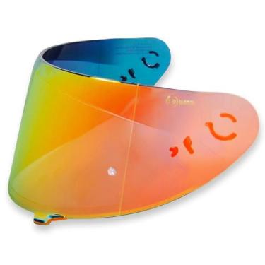 Imagem de Viseira Capacete ASX Revo Espelhada Vermelha V18B