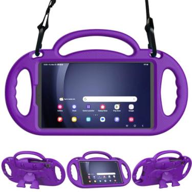 Imagem de RTOBX Capa infantil para Samsung Galaxy Tab A9 8,7 polegadas 2023 (SM-X110/X115/X117) e Galaxy Tab A7 Lite 8,7 polegadas 2021, com alça de ombro, capa com suporte à prova de choque para Galaxy 22.1