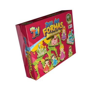 Imagem de Brinquedo Jogo Das Formas Castelo Das Princesas Em Mdf +3
