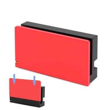 Imagem de TIKOdirect Capa de placa frontal personalizada para estação de carregamento Nintendo Switch, capa fina de policarbonato rígido antiarranhões [sem instalação de chave de fenda] para Switch Dock,