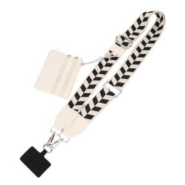 Imagem de Alça de Telefone Crossbody Com Bolsa Com Zíper, crachá de Carteira de Corrente de Cordão Portátil de Comprimento Ajustável para Telefone Ao Ar Livre