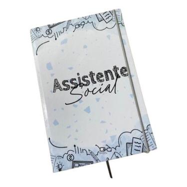 Imagem de Caderno Sketchbook Grande - Capa Profissões Assistente Social - 21x14c