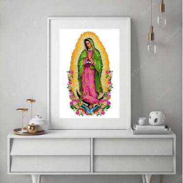 Imagem de Quadro Decorativo Nossa Senhora de Guadalupe - 60x48cm - Quadros On-li