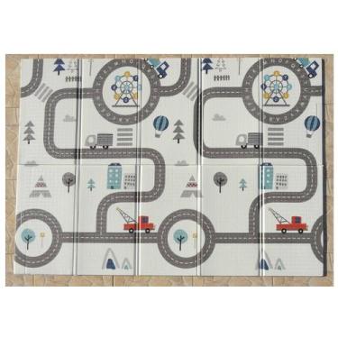 Imagem de Tapete de Atividades Infantil 147x197cm Dobrável Transporte - Girotond