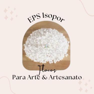 Imagem de 100 Litros Flocos de Isopor Para Enchimento de Almofadas Tamanho 45x45
