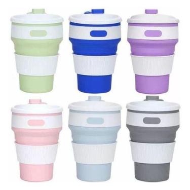 Imagem de Copo Dobrável De Silicone Retrátil Dobrável P/entrega 350 - Mr Vendas,