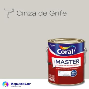Imagem de Coral Master Fosco 3,2L, CINZA DE GRIFE