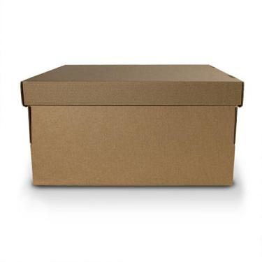 Imagem de Caixa Bolo Rigida 35x35x20cm Kraft - 5 Unidades - hfpack