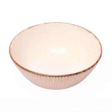 Imagem de Bowl de Cerâmica Linear Branco 16x7cm 220656 - Lyor