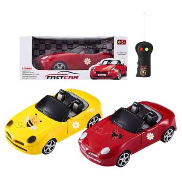 Imagem de Carrinho Controle Remoto Abelinha e Joaninha Meninas - Mormino, Amarel