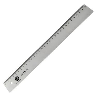 Imagem de Régua em Pvc Transparente Trident 30cm Mod Tr-30
