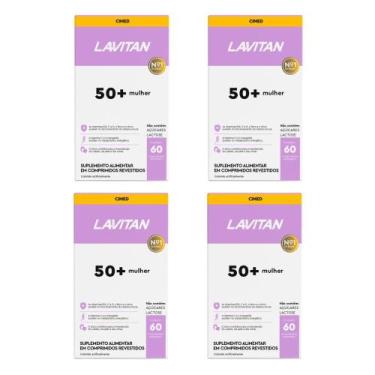 Imagem de Kit 4x Vitamina Lavitan 50+ Mulher 60 Comprimidos - CIMED