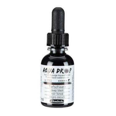Imagem de Tinta Aquarela Líquida Schmincke Aqua Drop 30ml Deep Black