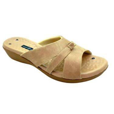 Imagem de Sandália Confortável feminina Magnética KENFOOT - BEM ESTAR, Bege, 35
