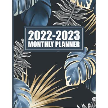 Imagem de 2022-2023 Monthly Planner: 2 Years of Planning With Federal Holidays | A4 - Two Year Monthly Planner / Calendar / Schedule - To Do List - 24 Months ... Up To December 2023 | Beautiful Plants Cover
