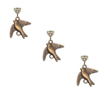 Imagem de Cabeça de dobradiça de latão, decoração de casa, pássaro, conta-gotas de dobradiça magnética, tampas de cabeça de dobradiça magnética, topo de pino de dobradiça de porta (latão)