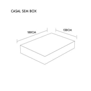 Imagem de Pillowtop 14CM - 100% LÁTEX - Latex Foam, SEM OPCIONAIS, Casal 138x188