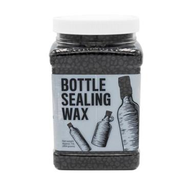 Imagem de Blended Waxes, Inc. Contas de cera de vedação de garrafas, contas de lacre de cera de pastilha premium para fechamento de garrafas de vinho, cerveja e licor, vedações entre 25-30 garrafas, 450 g