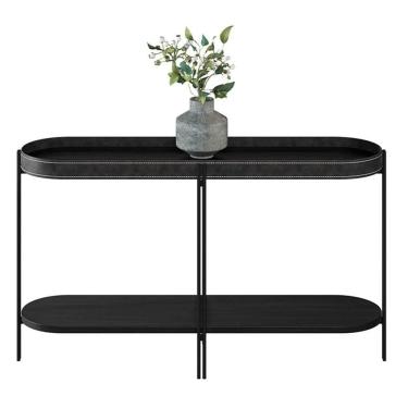 Imagem de Aparador Para Sala Com Tampo Arredondado Mônica Preto