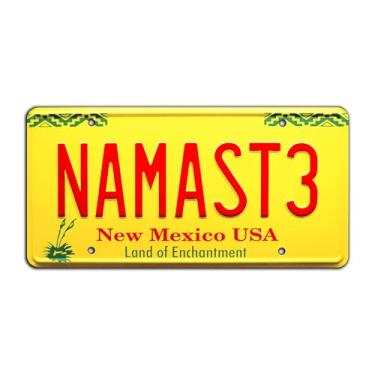 Imagem de Celebrity Machines Breaking Bad | NAMASTE | Placa de licença estampada em metal
