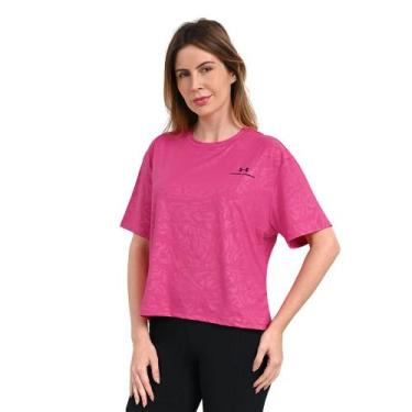 Imagem de Camiseta de Treino Feminina Under Armour Vanish Energy, Rosa, G