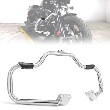 Imagem de WSays 1 1/4" Engine Guard Mustache Highway Crash Bars Compatible with Harley Dyna Fat Bob Street Bob Low Rider Super Glide Wide Glide Switchback 2006-2017