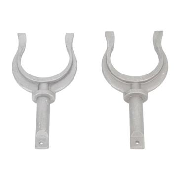 Imagem de Grcfumo 2pcs Setor de soquete Rowlock, alta resistência de alumínio U Style Oarlock Rowlock, montagem lateral Lock OAR de remos para o iate de b