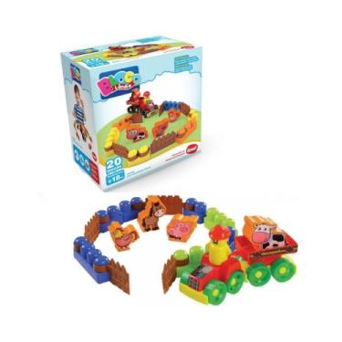 Imagem de Blocos de Montar Box Fazendinha MK348 - Dismat