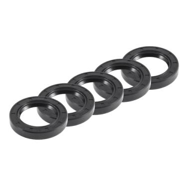 Imagem de REPAIROCK Vedação de óleo universal TC borda dupla W anel de vedação de mola de aço vedação do eixo rotativo 40 x 60 x 10 mm alta pressão NBR borracha preta 5 peças