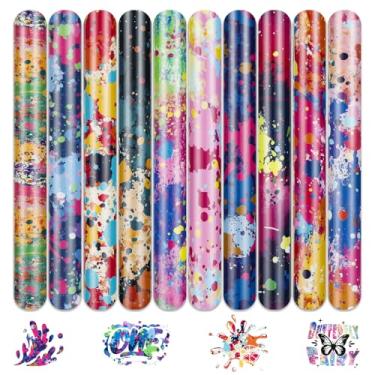 Imagem de HTVRONT Vinil de transferência de calor Splatter - 10 folhas de vinil HTV com respingos de tinta vibrante de 30,5 x 25,4 cm, vinil de aquarela para camisetas, respingos HTV de corte fácil e ervas