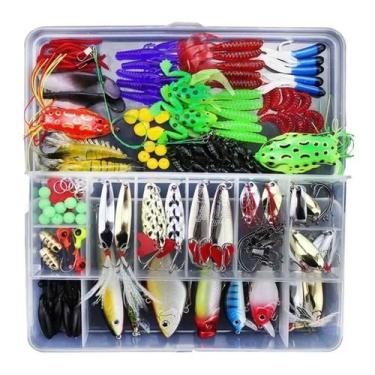 Imagem de Kit Com 141 Iscas Artificiais + Estojo - Minymix