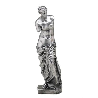 Imagem de Figura Decorativa Estatueta Vênus Milo Prata 29 X 8 X 8 Cm