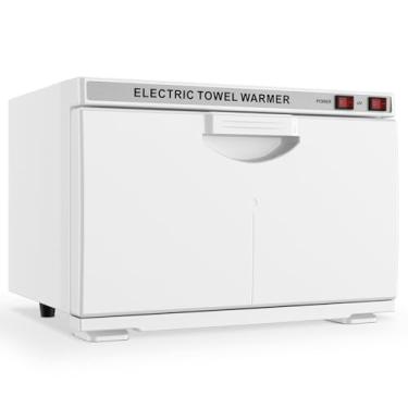 Imagem de StateRiver Armário aquecedor de toalhas, aquecedor de toalha quente profissional de 16 L, uso para spa, massagem, salão, barbeiro e casa - branco