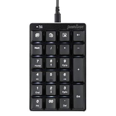 Imagem de Perixx Teclado numérico mecânico retroiluminado PERIPAD-303B, USB – teclas de atalho de escritório – 22 teclas de tamanho completo – Teclas Kailh Brown