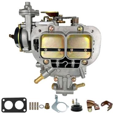 Imagem de NENKUTEN Carburador de 2 cilindros para Weber 38/38, 38 x 38 DGV DGAS DGES Carburador para Fiat Renault Ford, VW, Jeep, Dodge Toyoa, Captador para BMW Daewoo Mitsubishi 4 cilindros 390CFM
